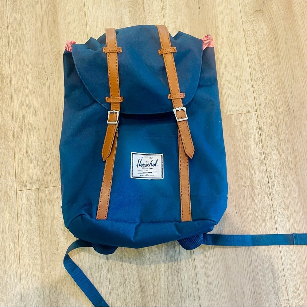 Herschel Supply Co. Navy Backpack with Tan Accents